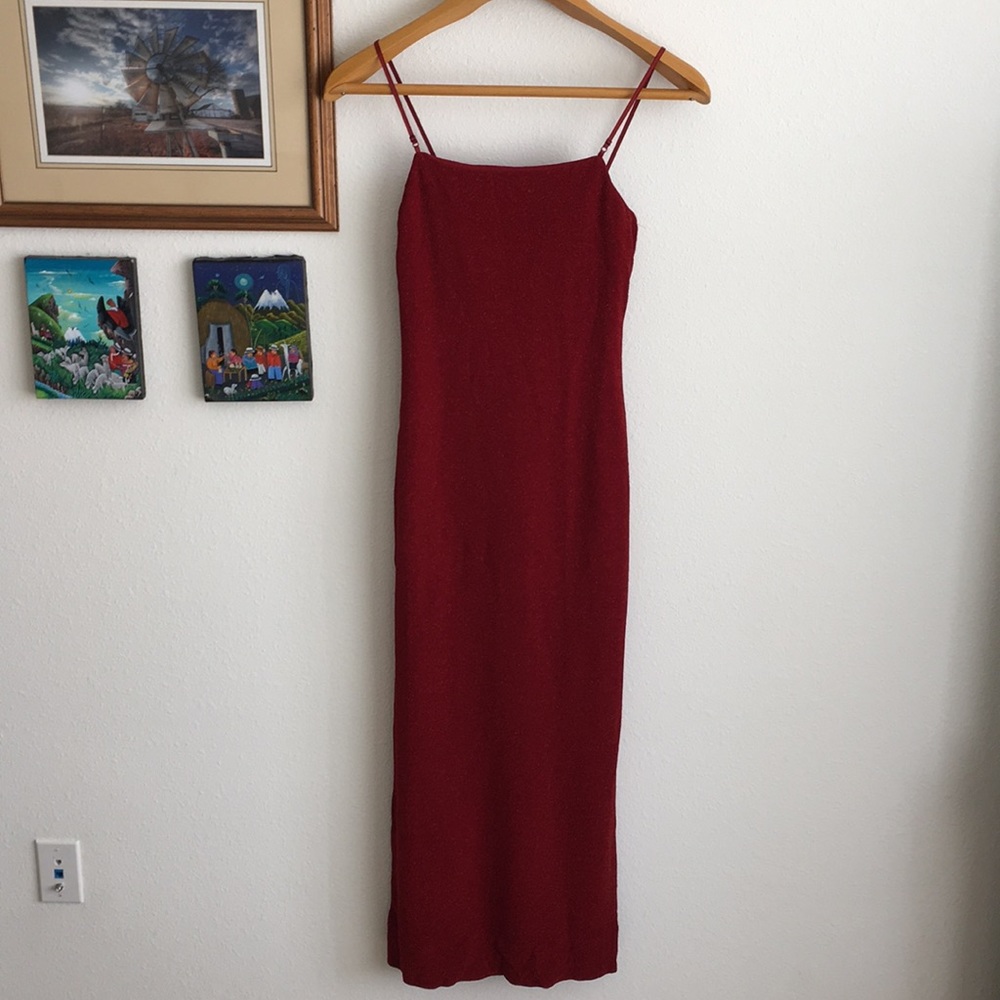 City Triangles Sparkling Red Gown Size Medium